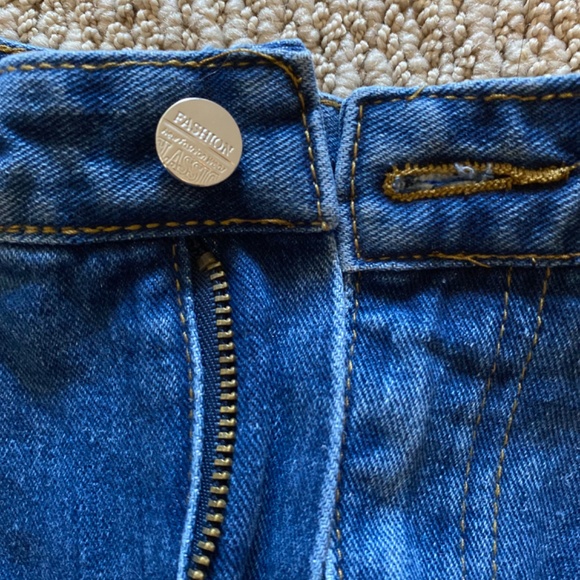 SHEIN XS High Waist Blue Denim Shorts  24.5” Waist - Picture 3 of 3